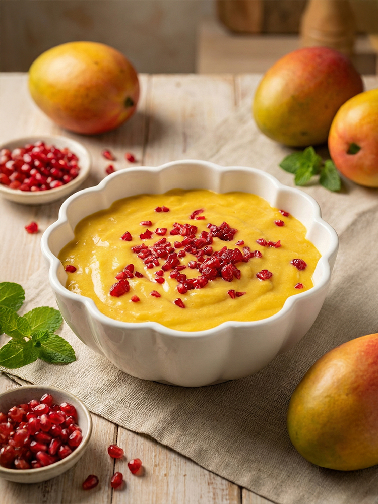 Proteinowy krem mango