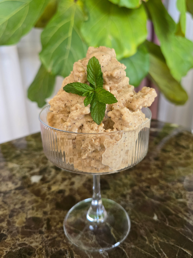 Proteinowe lody kawowe